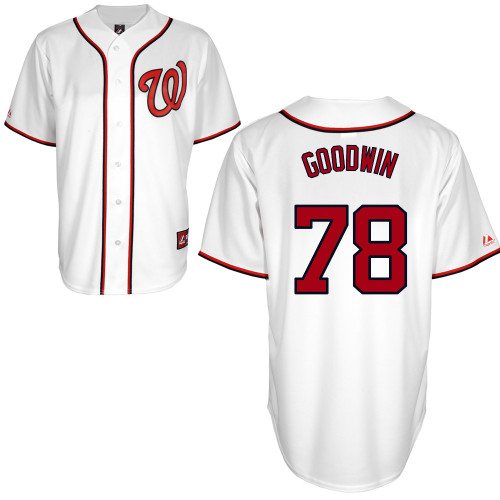 Brian Goodwin #78 mlb Jersey-Washington Nationals Women's Authentic Home White Cool Base Baseball Jersey